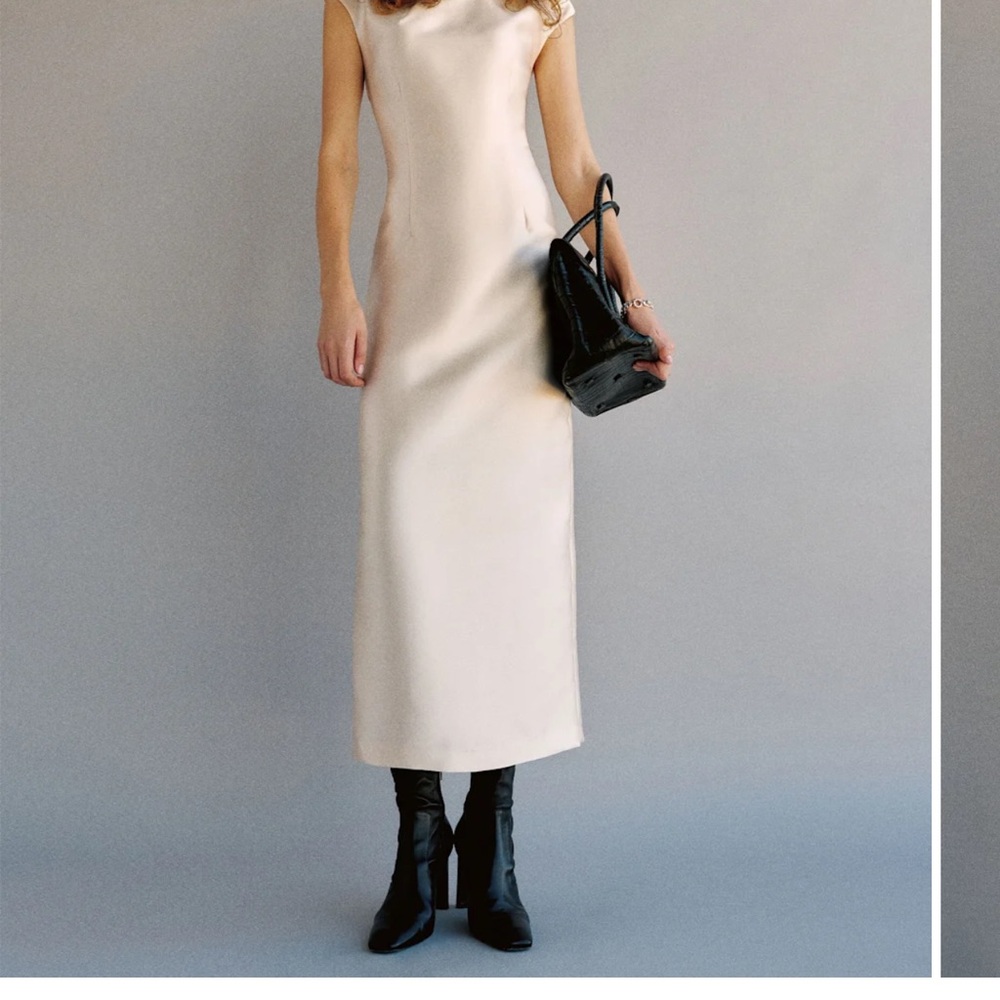Reformation Belden Cream Maxi Dress
